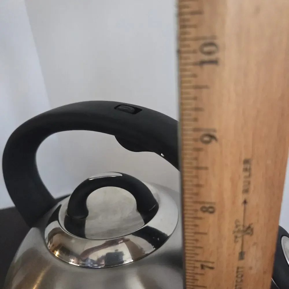 Brandani Brillo Stainless Steel Whistling Tea Kettle 2.7L Induction & Stovetop